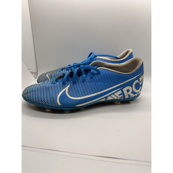 Nike Cleats Mens 10 Blue Mercurial Vapor 13 Academy FG Soccer‎ AT5269-414 Game main image 5
